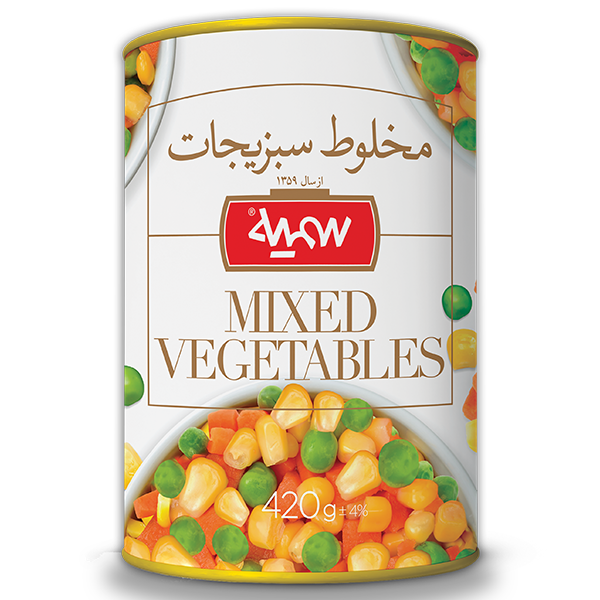 Canned mixed vegetables